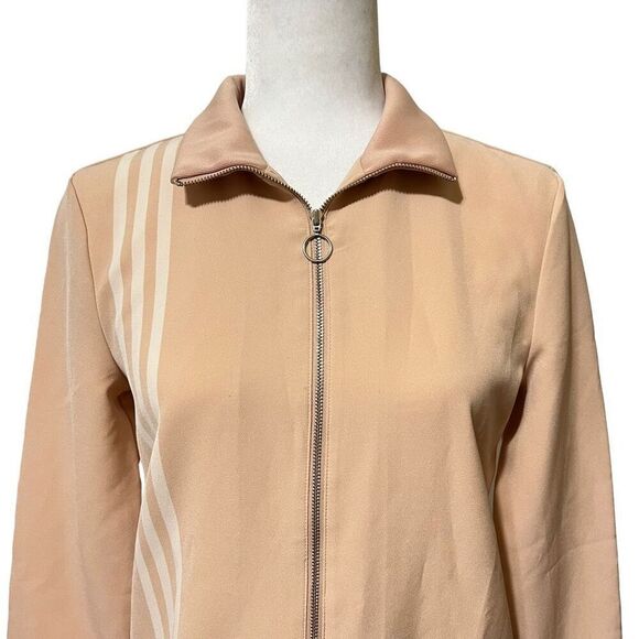 Adidas Jacket Size XSmall Pink Zip-Up Long-Sleeve Lined - Picture 3 of 12